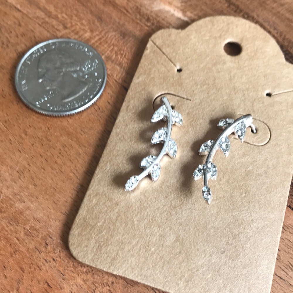 Floral Ear Climber Earrings